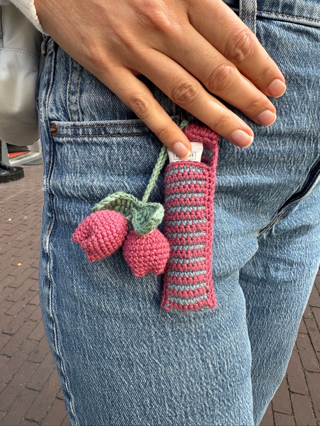 Bag Charm with Lip Balm Pouch