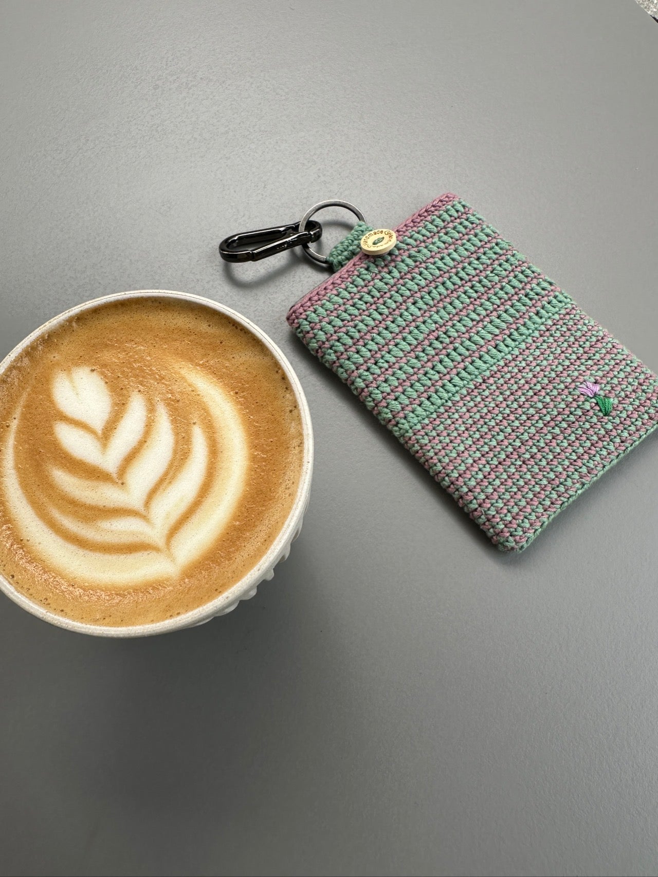 Crocheted document sleeve