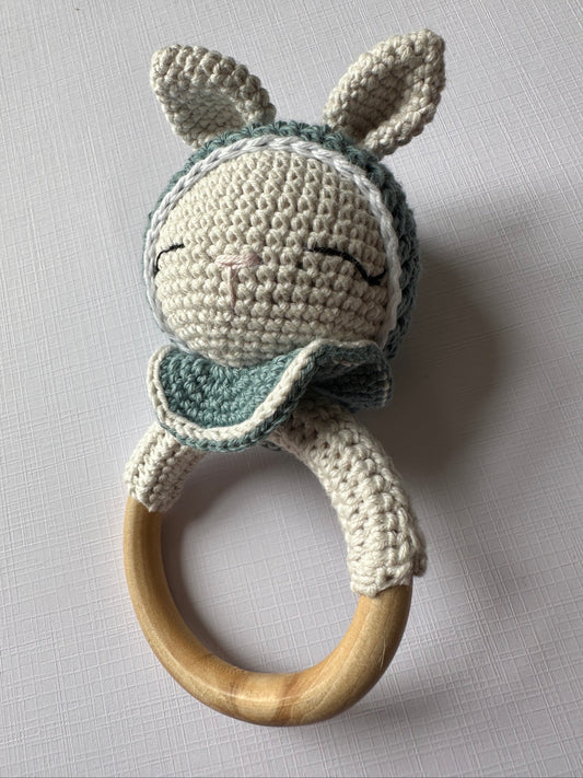 Bunny Rattle Teether
