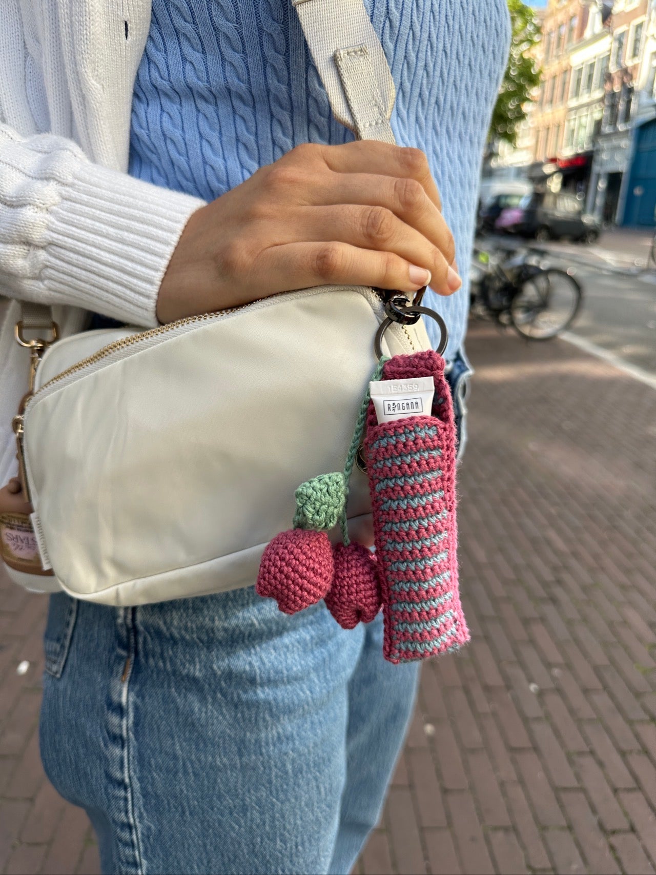 Bag Charm with Lip Balm Pouch